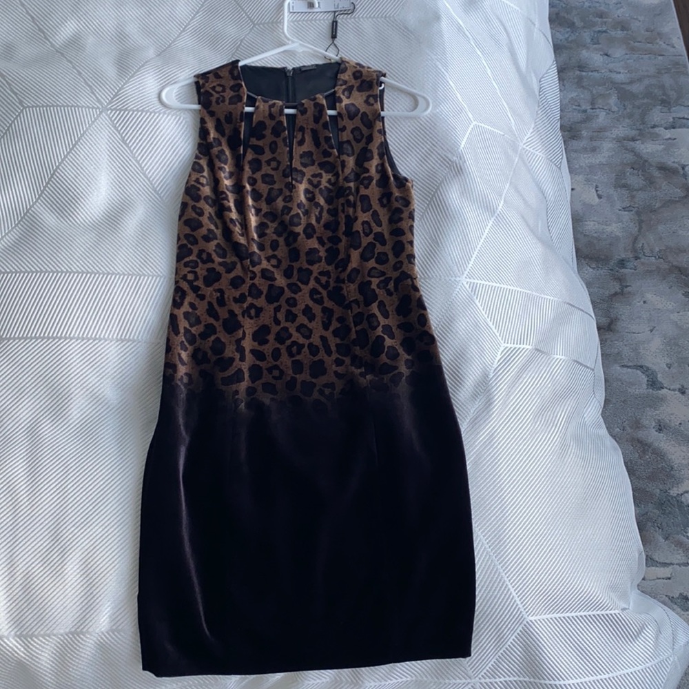 Elie Tahari velvet dress sz 0 new with tags